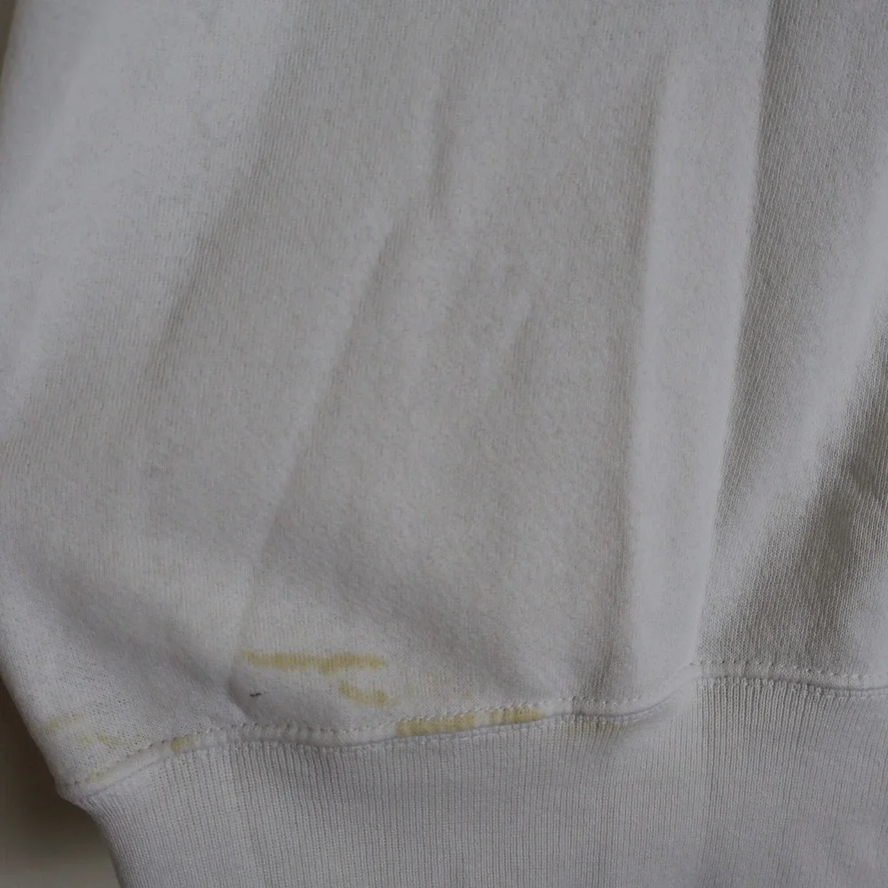 Vintage Caesars Toga Teddy Puff Print Sweatshirt Distressed‎ White XL 23.5x27